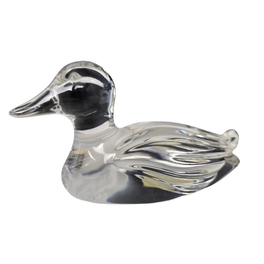 Vintage Princess House Lead Crystal Duck Figurine Paperweight W. Germany 24% - Picture 2 of 12